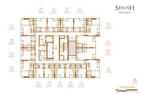 Condominio de 1 dormitorio en Phaya Thai, Bangkok, Tailandia № 166316 - foto 19