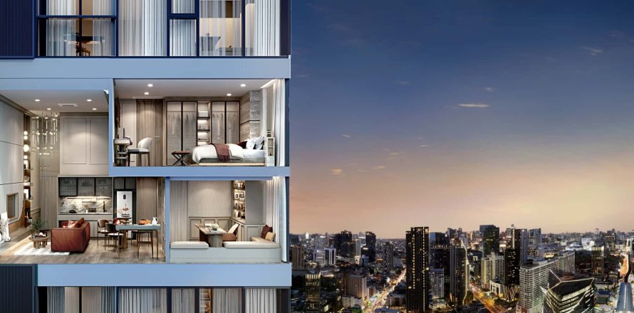 Condominio de 2 dormitorios en Phaya Thai, Bangkok, Tailandia № 166318