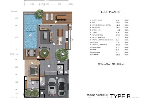 Villa in Bang Tao, Thailand 3 Schlafzimmer № 166321 - Foto 19