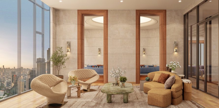 Condo à Bangkok, Thaïlande, 2 chambres № 222641