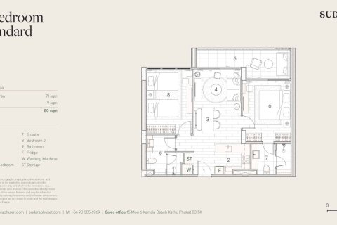 Condominio de 2 dormitorios en Bang Tao, Tailandia № 165887 - foto 9
