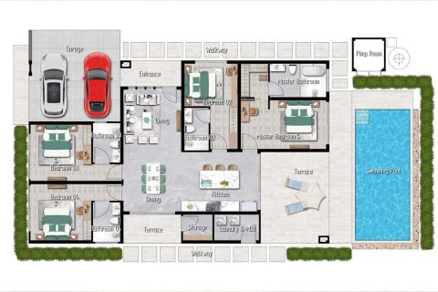 Chalet de 4 dormitorios en Hua Hin, Tailandia № 165393 - foto 20