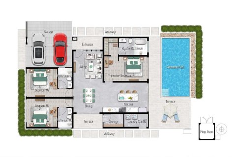 Chalet de 3 dormitorios en Hua Hin, Tailandia № 165391 - foto 21