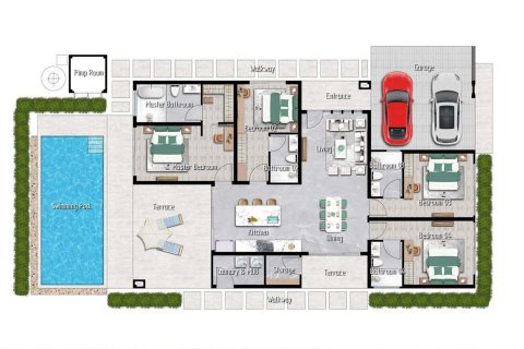 Chalet de 4 dormitorios en Hua Hin, Tailandia № 165392 - foto 19