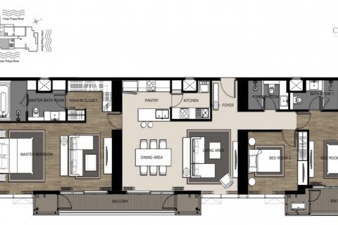 Condominio de 3 dormitorios en Bangkok, Tailandia № 143244 - foto 9
