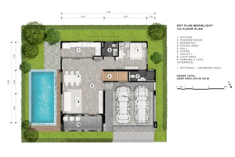 Villa in Bang Lamung, Thailand 4 bedrooms № 222405 - photo 21