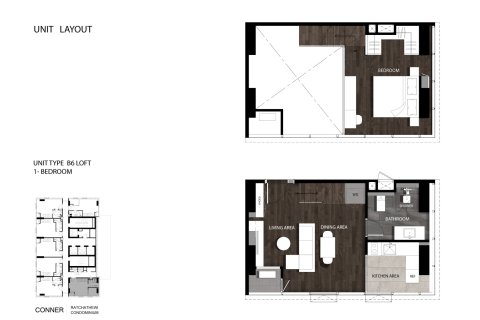Eigentumswohnung in Phaya Thai, Bangkok, Thailand, 1 Schlafzimmer № 222407 - Foto 14