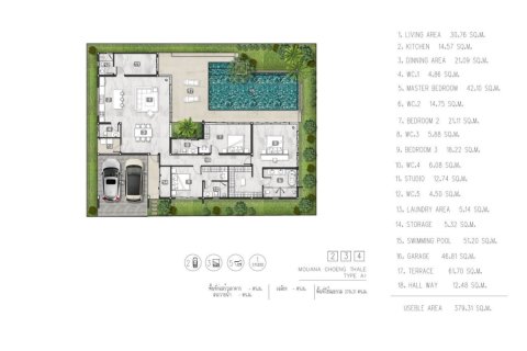 Chalet de 3 dormitorios en Bang Tao, Tailandia № 166203 - foto 13