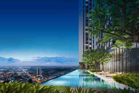 Condominio de 1 dormitorio en Thonburi, Bangkok, Tailandia № 208725 - foto 4