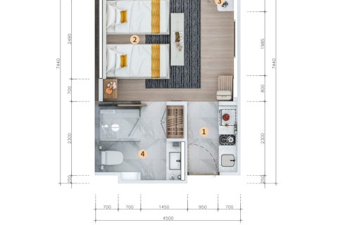 Condominio de 1 dormitorio en Rawai, Tailandia № 179707 - foto 6