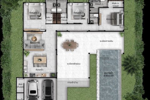 Chalet de 3 dormitorios en Hua Hin, Tailandia № 169945 - foto 16