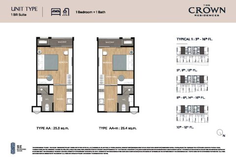 Condo in Bangkok, Thailand, 1 bedroom  № 165620 - photo 9