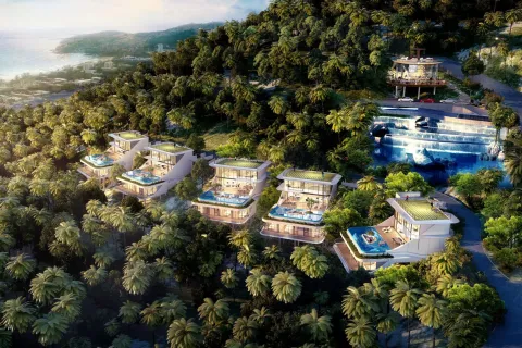 Villa à Phuket, Thaïlande 4 chambres № 157404