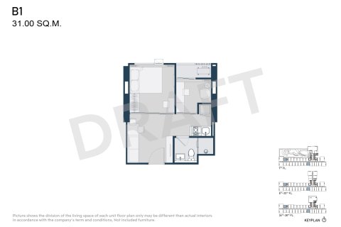 Condominio de 1 dormitorio en Bangkok, Tailandia № 170195 - foto 15