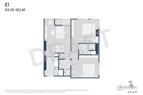 Condominio de 2 dormitorios en Bangkok, Tailandia № 170192 - foto 13