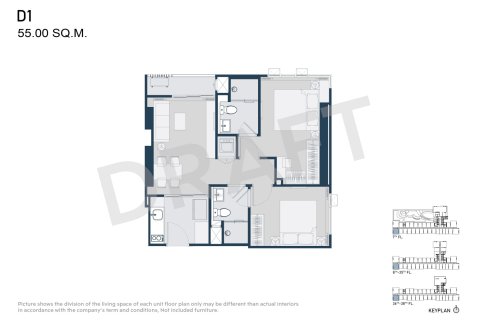 Condominio de 2 dormitorios en Bangkok, Tailandia № 170193 - foto 11
