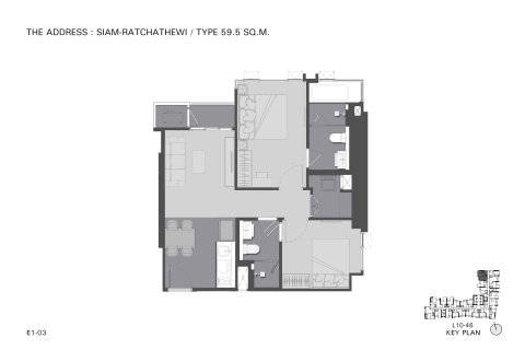 Condominio de 2 dormitorios en Phaya Thai, Bangkok, Tailandia № 166956 - foto 12