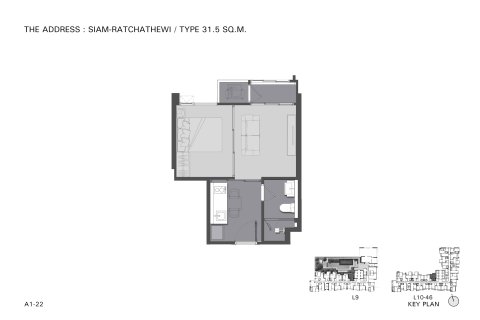 Condominio de 1 dormitorio en Phaya Thai, Bangkok, Tailandia № 166955 - foto 12