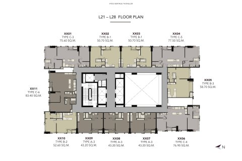 Condo à Bangkok, Thaïlande, 1 chambre № 166954 - photo 8