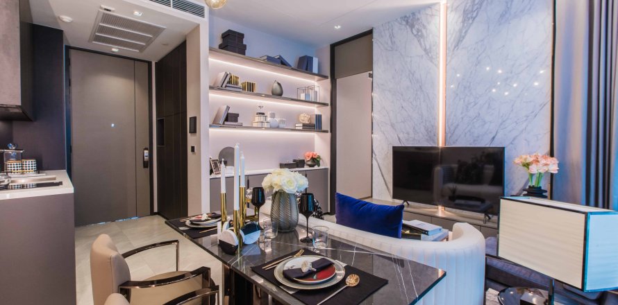 Condo à Bangkok, Thaïlande, 1 chambre № 166954