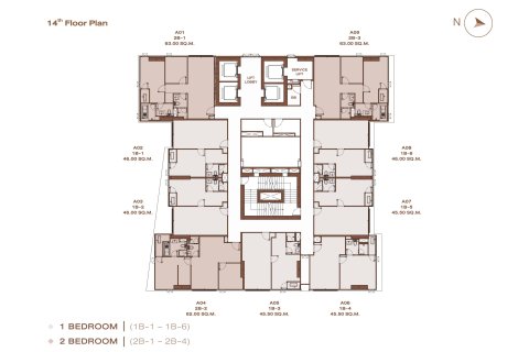 Condominio de 2 dormitorios en Sathon, Bangkok, Tailandia № 166957 - foto 25