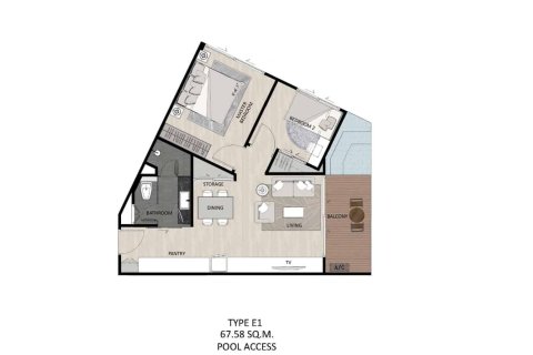 Condominio de 2 dormitorios en Naithon Beach, Tailandia № 166640 - foto 17