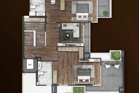 Chalet de 4 dormitorios en Bangkok, Tailandia № 165403 - foto 16
