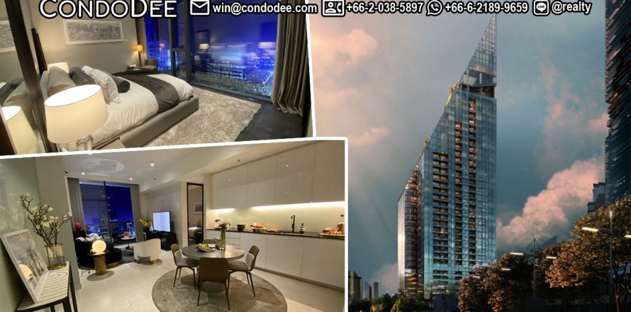 Condo à Sathon, Bangkok, Thaïlande, 2 chambres № 200927