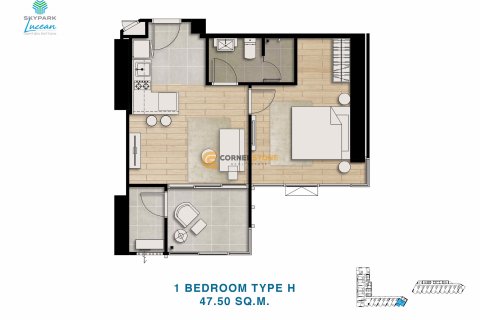 Estudio en el condominio en Jomtien Beach, Pattaya, Tailandia № 113451 - foto 8