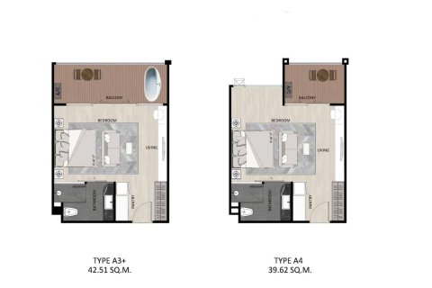 Condominio de 1 dormitorio en Naithon Beach, Tailandia № 166644 - foto 18