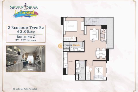 Estudio en el condominio en Jomtien Beach, Pattaya, Tailandia № 113463 - foto 7