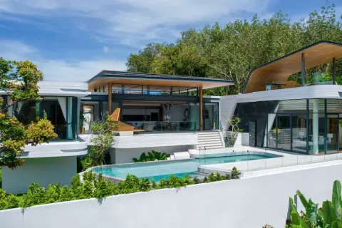Вилла на Пляже Лаян, Таиланд с 4 спальнями  № 190502