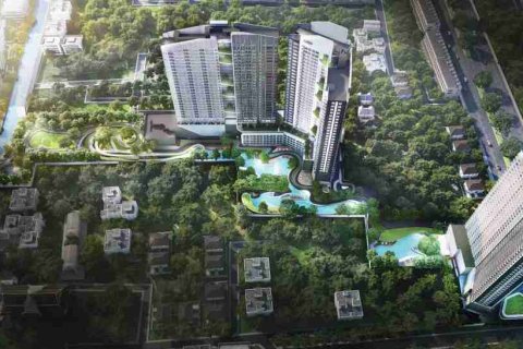 Studio dans le Condo à Bangkok, Thaïlande  № 208620