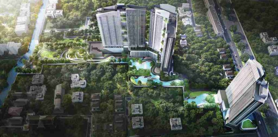 Estudio en el condominio en Bangkok, Tailandia № 208620