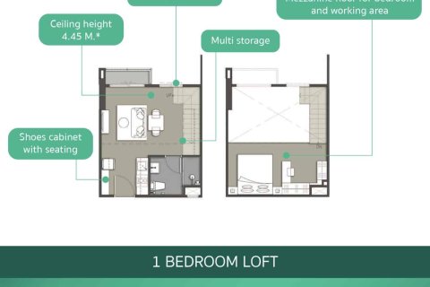 Condominio de 1 dormitorio en Thonburi, Bangkok, Tailandia № 166905 - foto 2