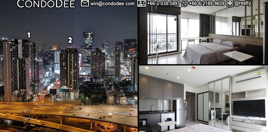 Studio in the Condo in Watthana, Bangkok, Thailand № 200584