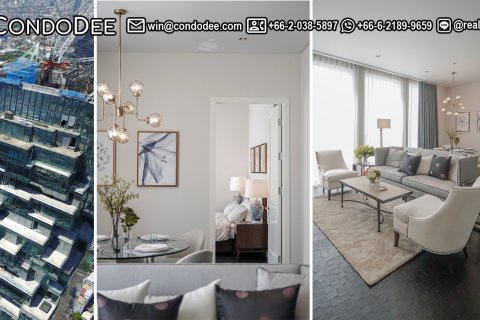 Condo in Sathon, Bangkok, Thailand, 2 bedrooms  № 201129