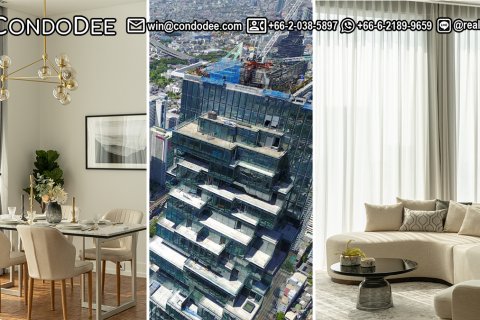 Condo in Sathon, Bangkok, Thailand, 2 bedrooms  № 201130