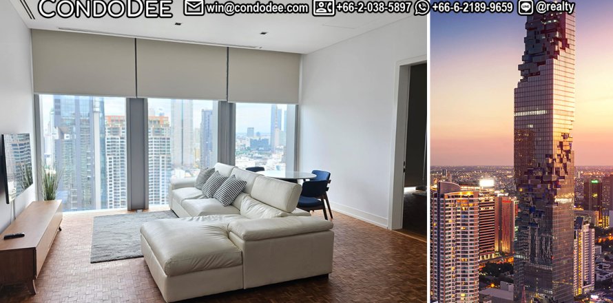 Condo in Sathon, Bangkok, Thailand, 2 bedrooms  № 201131