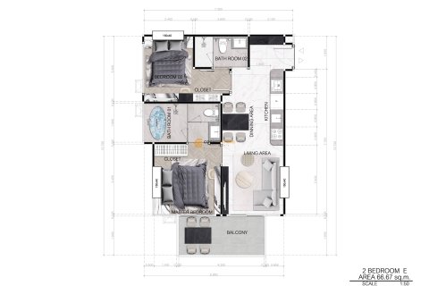 Studio in the Condo auf Jomtien Beach, Pattaya, Thailand  № 119417 - Foto 7