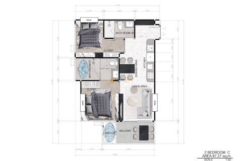 Studio in the Condo auf Jomtien Beach, Pattaya, Thailand  № 119417 - Foto 6