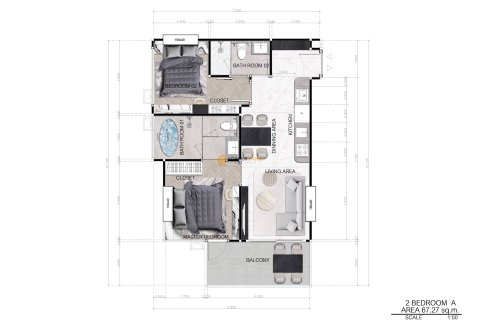 Studio in the Condo auf Jomtien Beach, Pattaya, Thailand  № 119417 - Foto 5