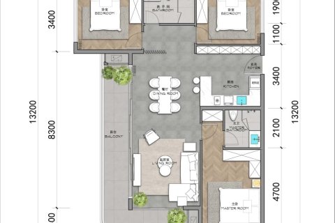 Condominio de 3 dormitorios en Layan Beach, Tailandia № 166007 - foto 14