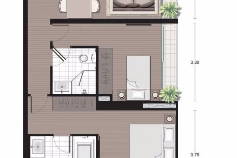 Condominio de 2 dormitorios en Bang Rak, Bangkok, Tailandia № 47758 - foto 27
