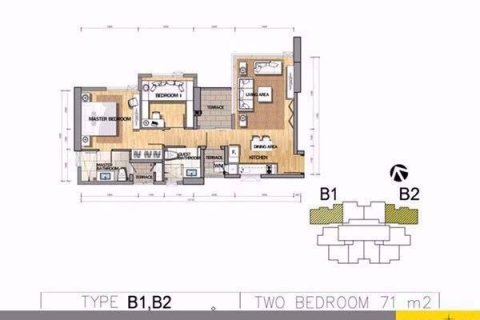 Condo à Yan Nawa, Bangkok, Thaïlande, 2 chambres  № 47752 - photo 17