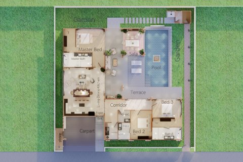 Chalet de 3 dormitorios en Hua Hin, Tailandia № 170048 - foto 21