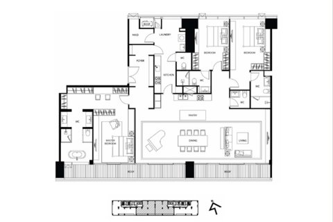 Eigentumswohnung in Bangkok, Thailand, 2 Schlafzimmer № 170275 - Foto 14