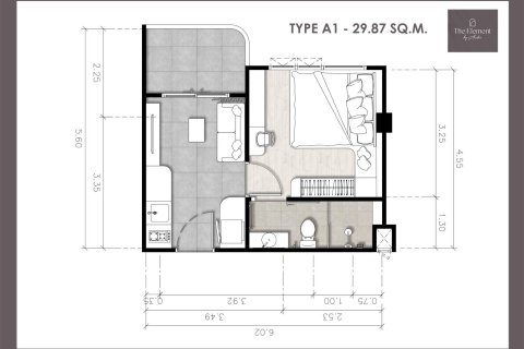 Condominio de 1 dormitorio en Kamala, Tailandia № 170272 - foto 19