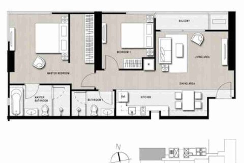 Condominio de 2 dormitorios en Bangkok, Tailandia № 183609 - foto 11
