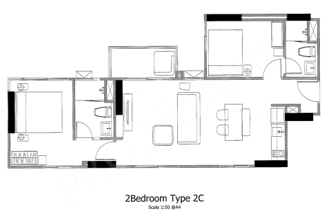 Apartamento de 2 dormitorios en Hua Hin, Tailandia № 194867 - foto 4